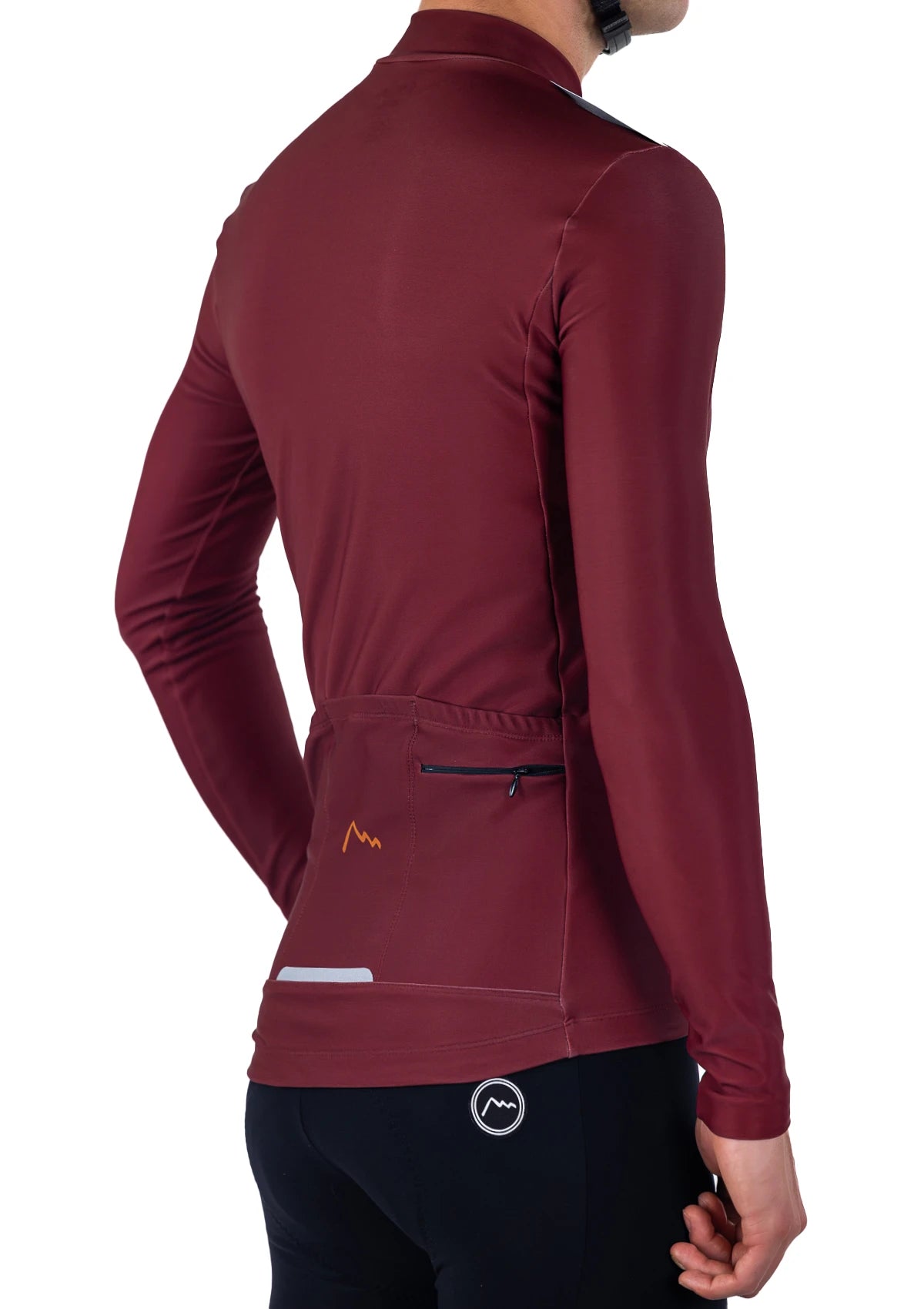 Claret Red Stelvio Winter Cycling Jersey