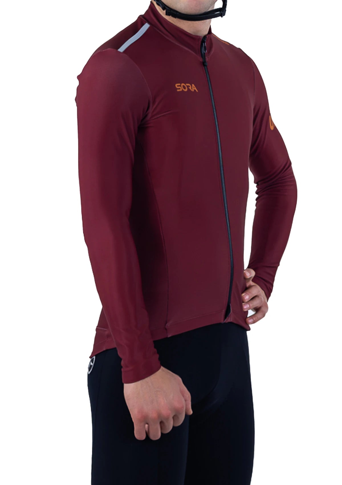 Claret Red Stelvio Winter Cycling Jersey