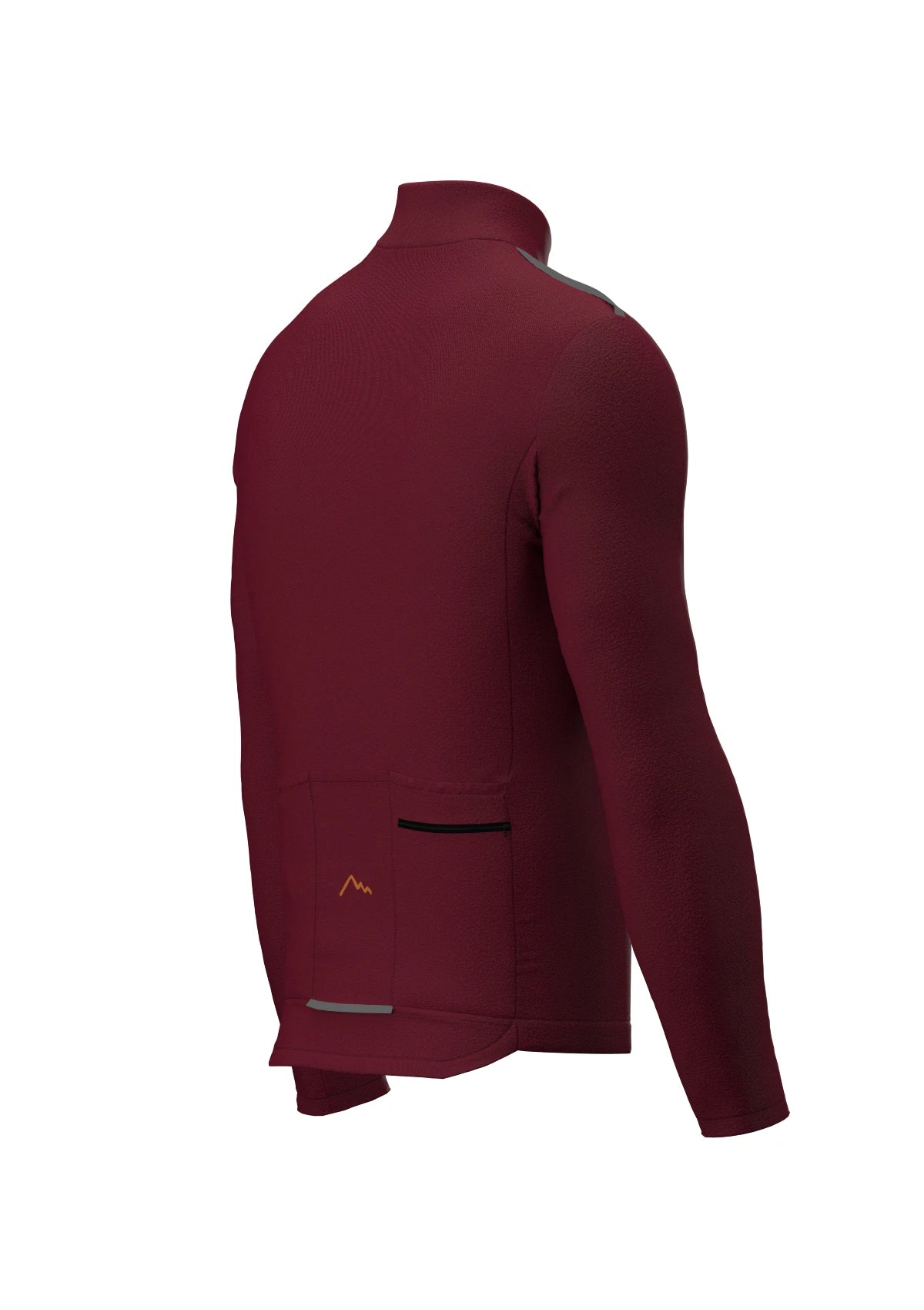 Claret Red Stelvio Winter Cycling Jersey