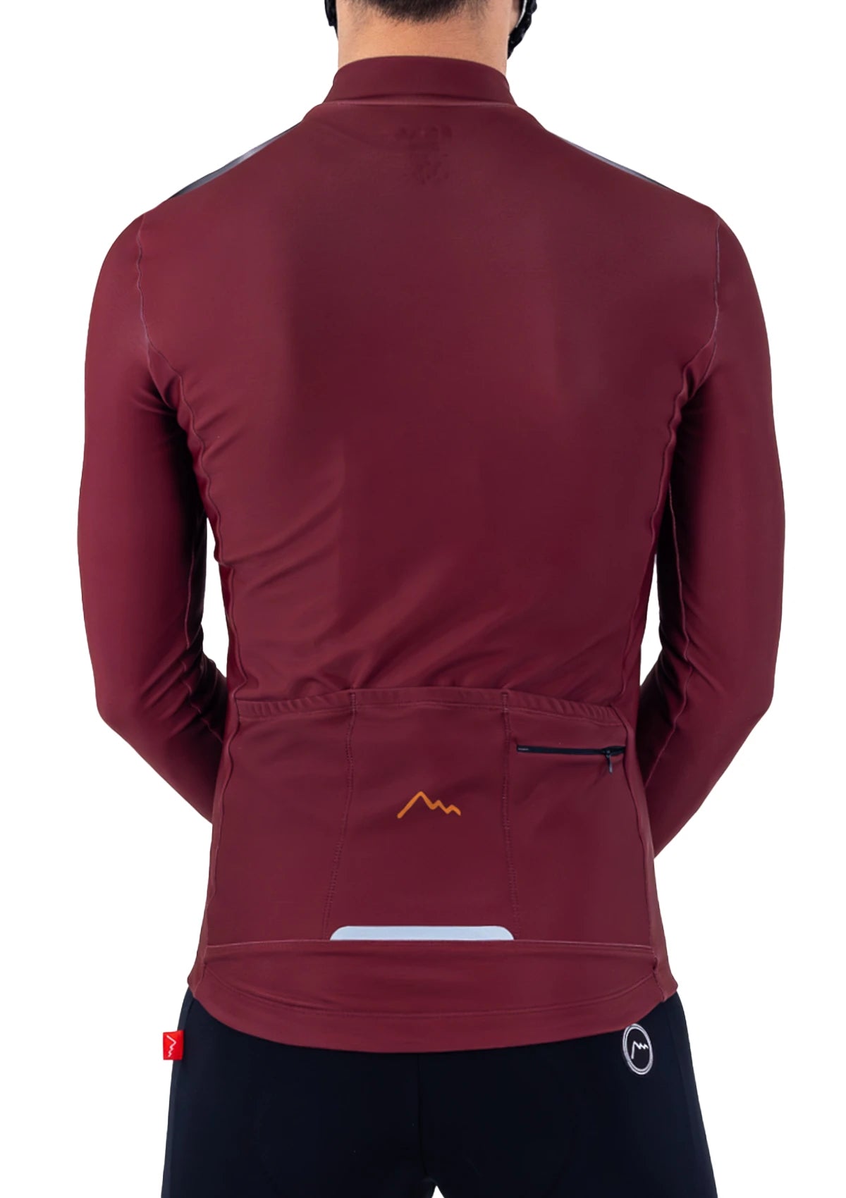 Claret Red Stelvio Winter Cycling Jersey