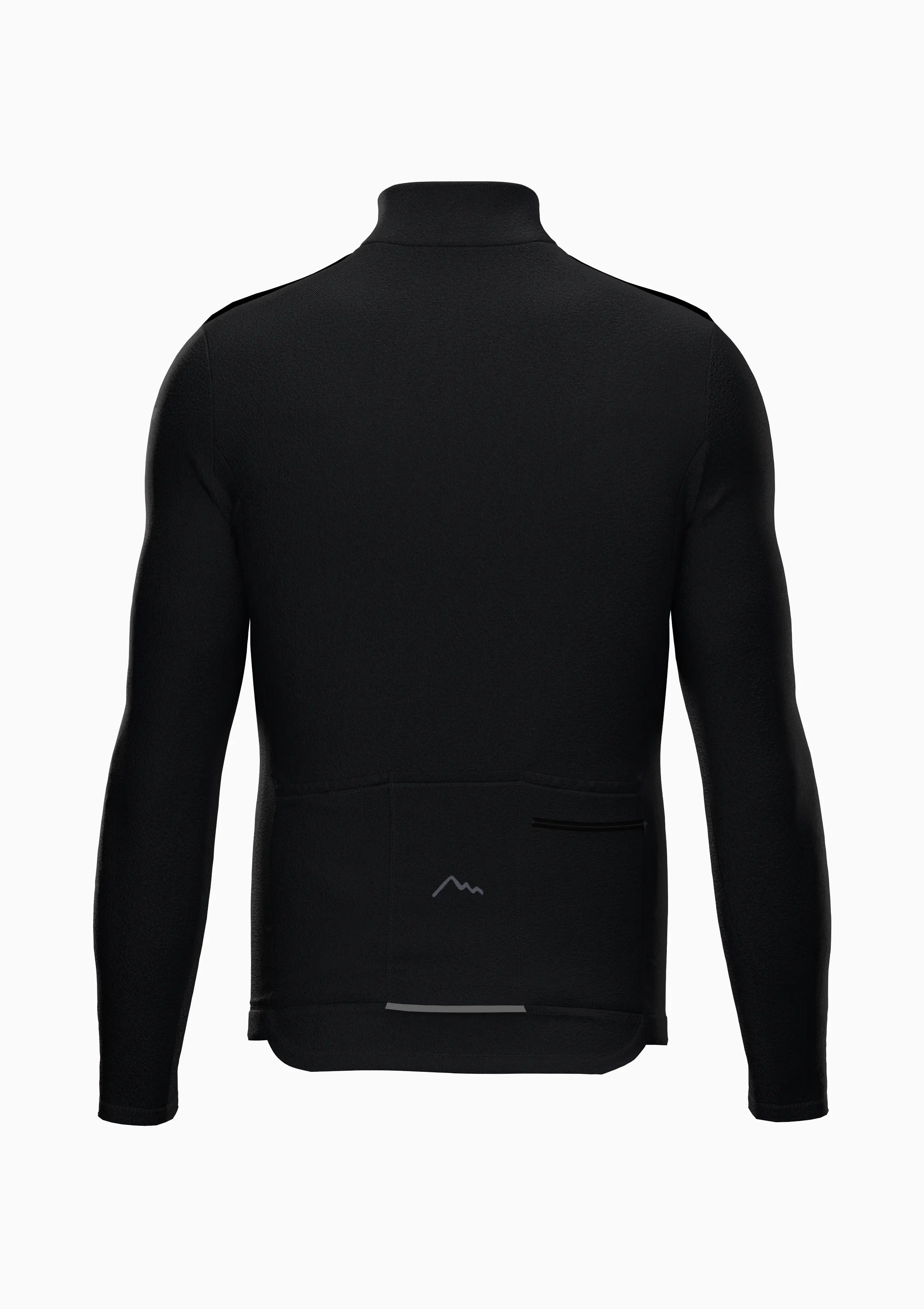 Black Stelvio Winter Cycling Jersey