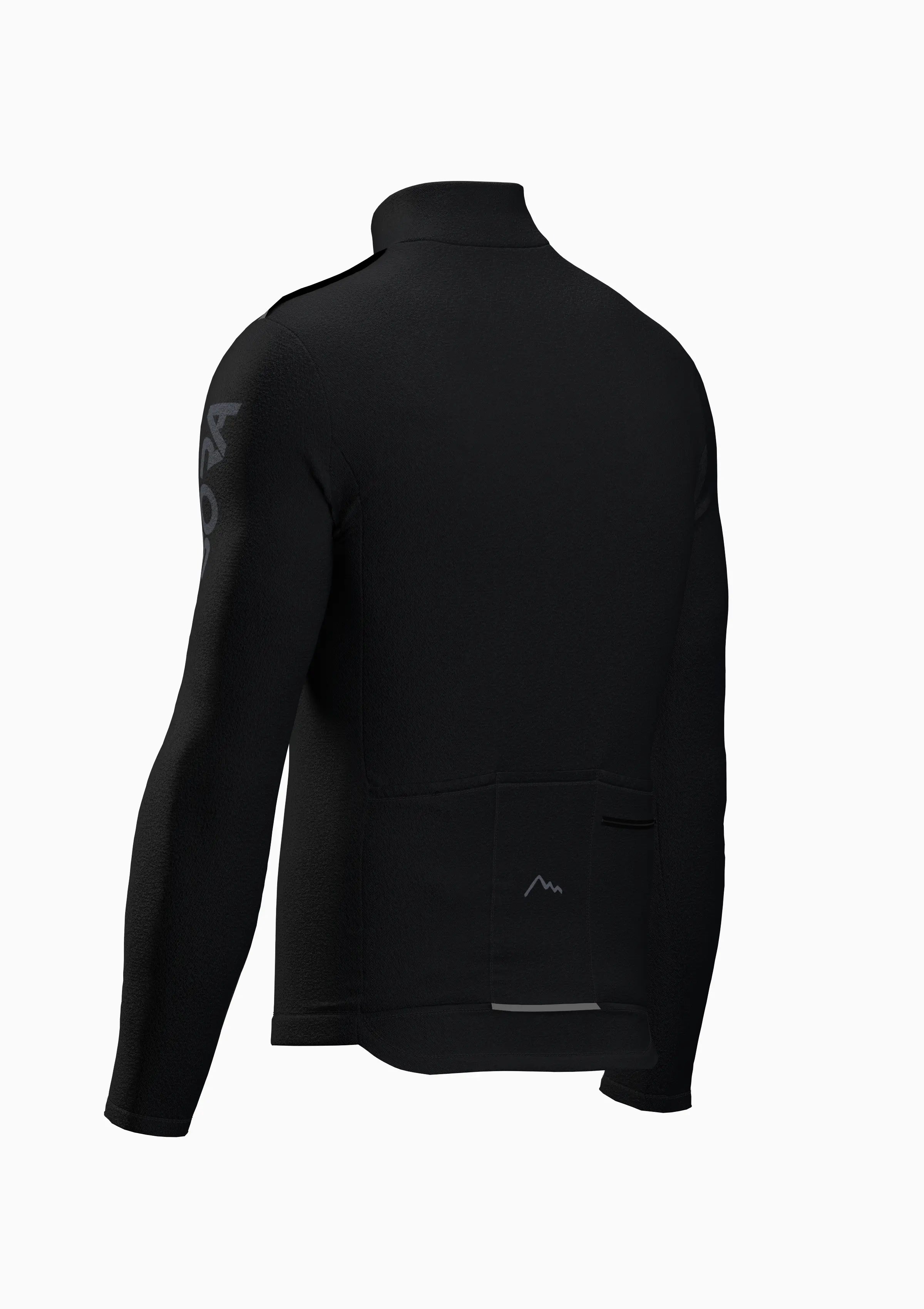 Black Stelvio Winter Cycling Jersey