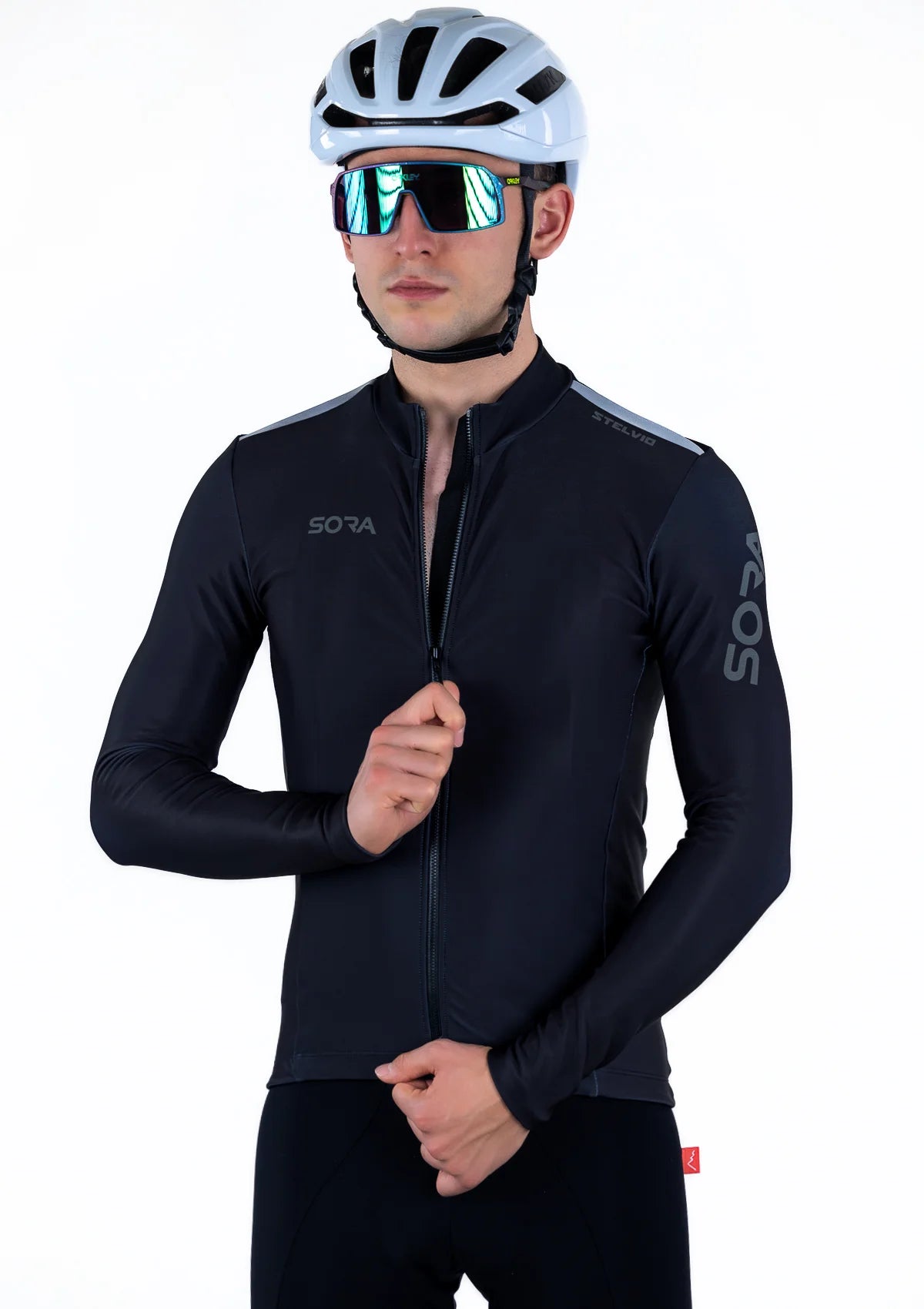 Black Stelvio Winter Cycling Jersey